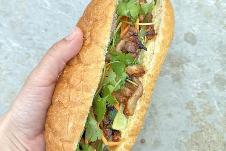 Vietnamesisk banh mi sandwich